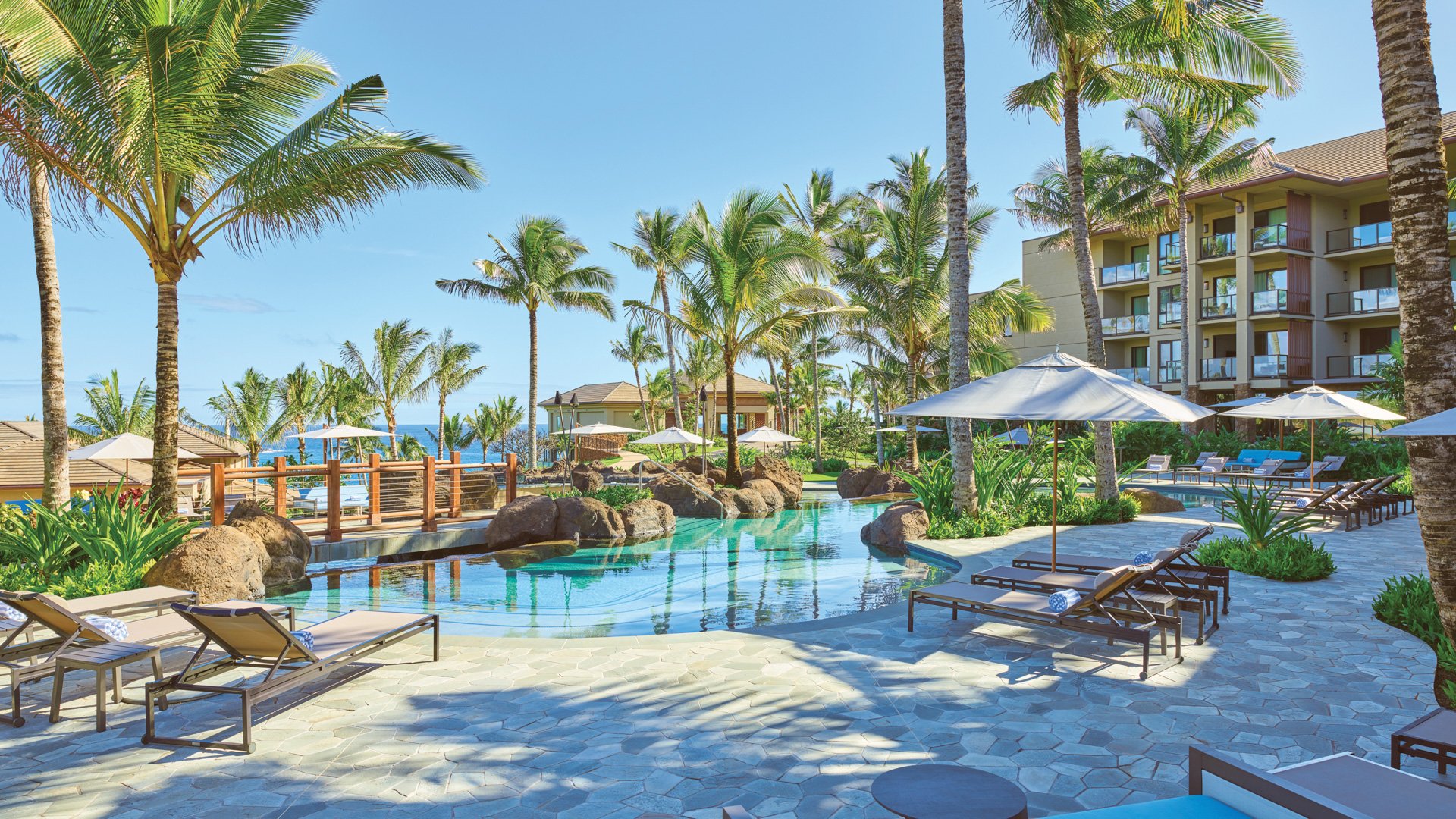 view of Maliula residences from the swimming pool