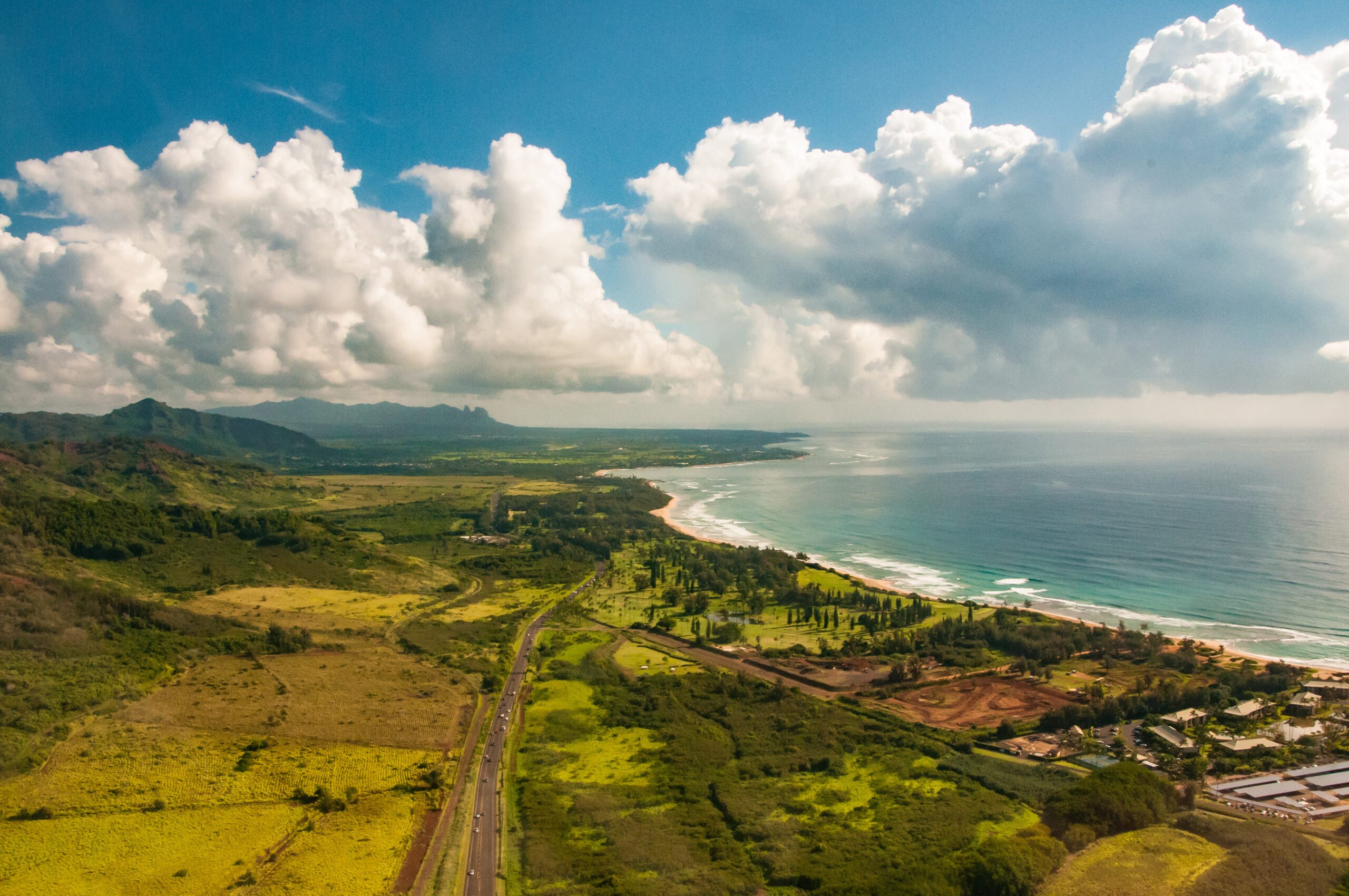 Hanapepe Kauai from the air