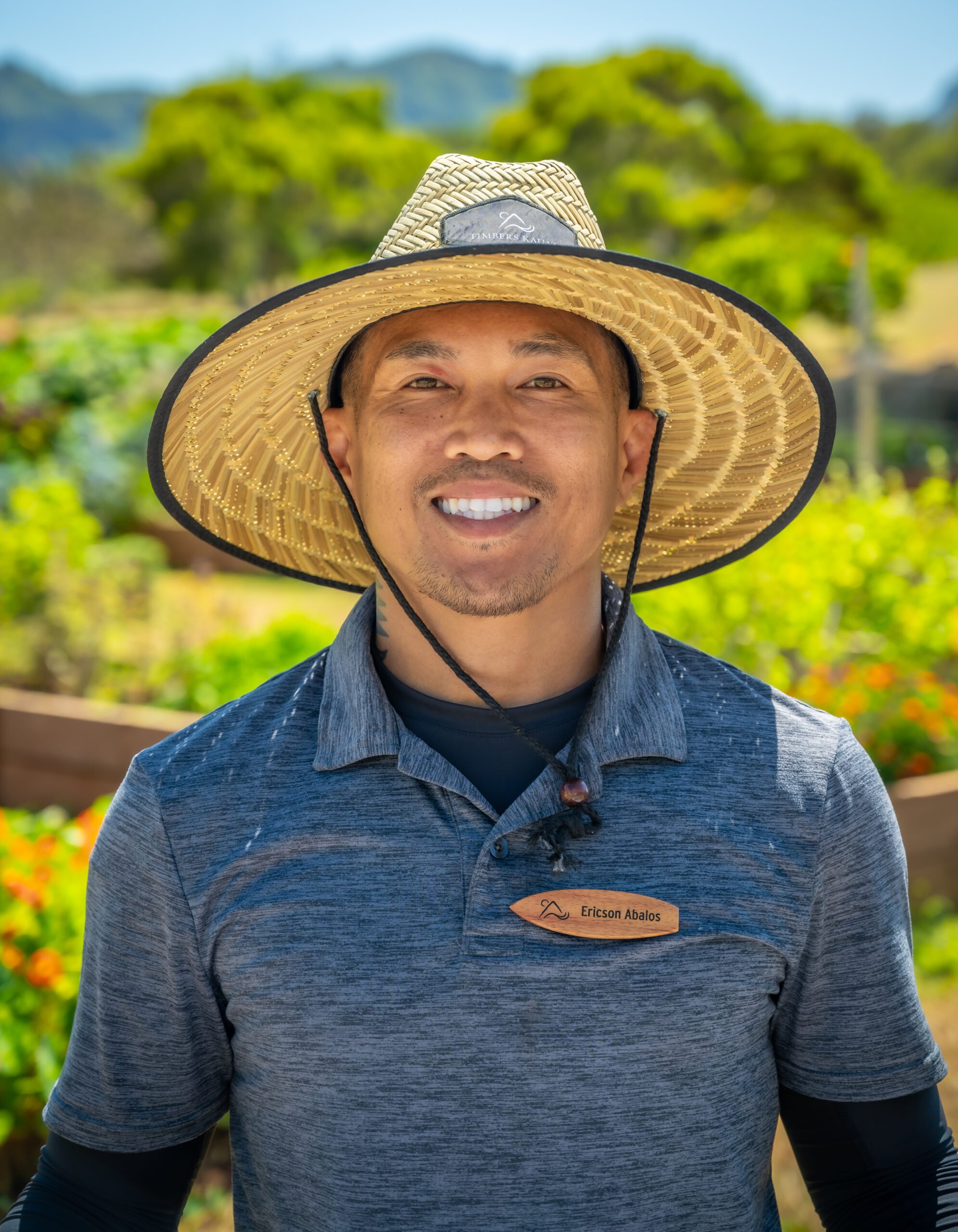 Ericson Abalos farm manager at Hokuala